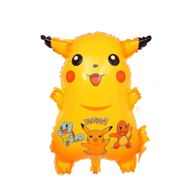 Pokemon Theme Foil Balloon Foil Balloon Set of -5 Piece For Birthday Day Party