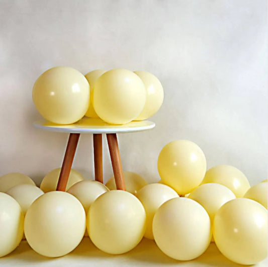 Pastel Macaron Yellow Balloons Birthday Wedding Baby Shower Party Decoration