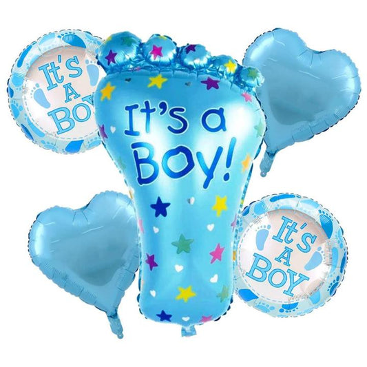 Its A Boy Theme Foil Balloon Foil Balloon Set of -5 Piece For Birthday Day Party
