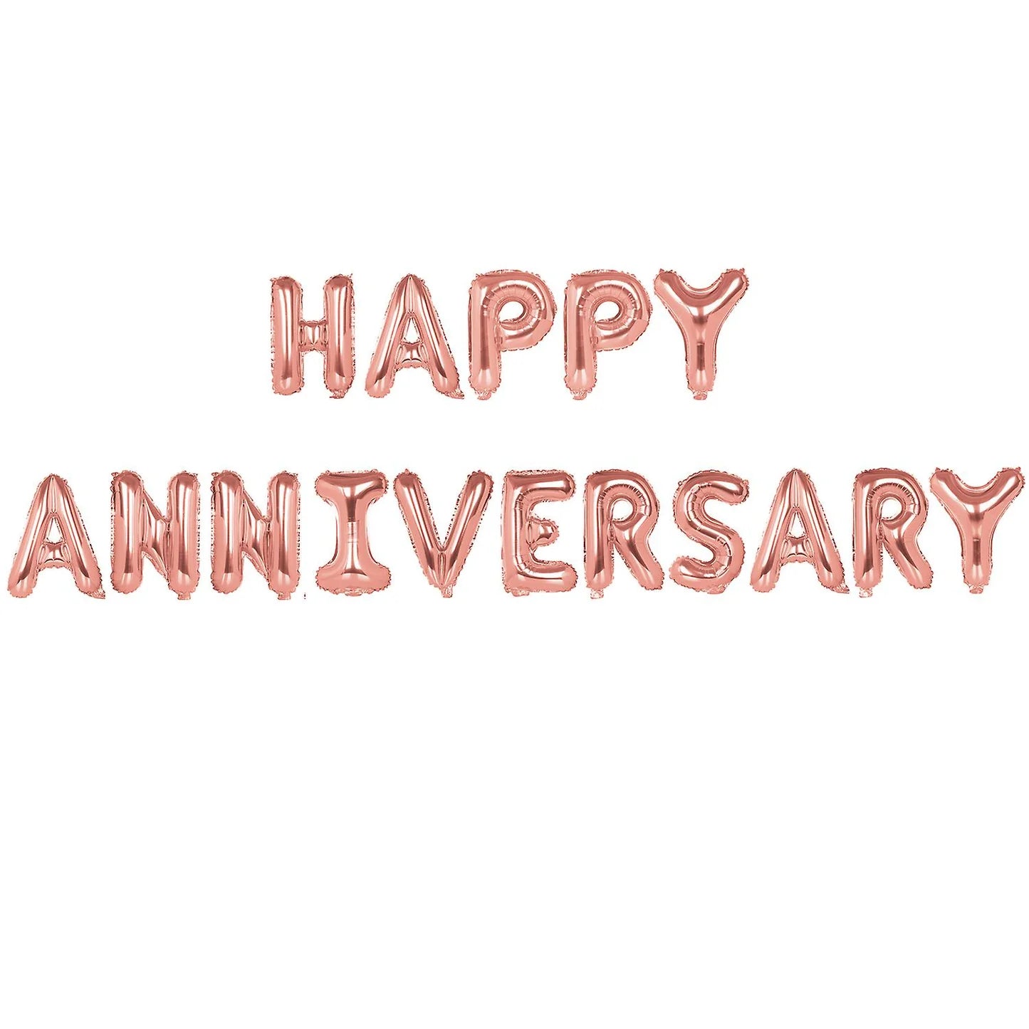 Happy Anniversary Foil Balloons Set for Anniversary Theme Celebration & Decoration