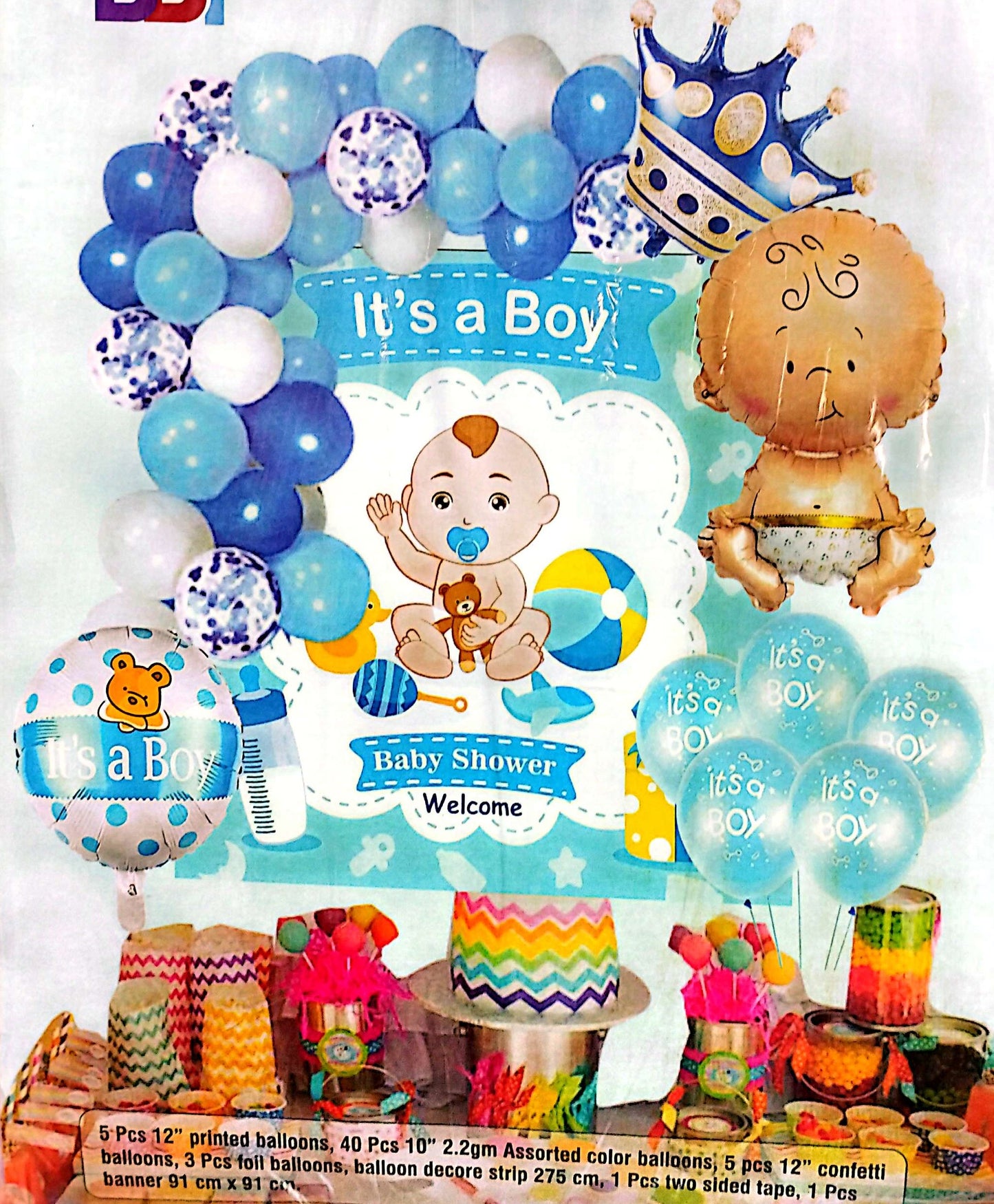 Its A Boy birthday theme party decorations set garland backdrop kit