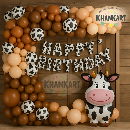 Happy Cow Theme Foil Balloon  Theme Decoration and Celebration