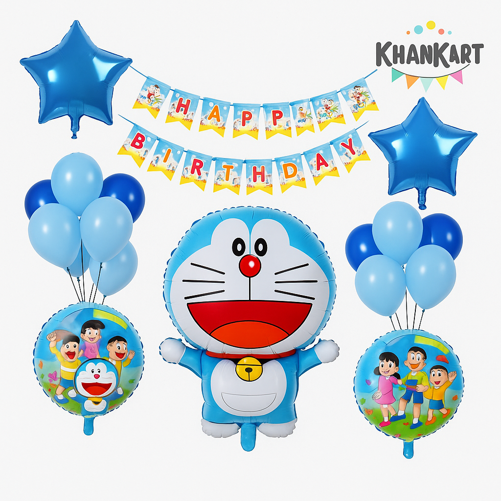 Doraemon Theme Foil Balloon  Theme Decoration and Celebration
