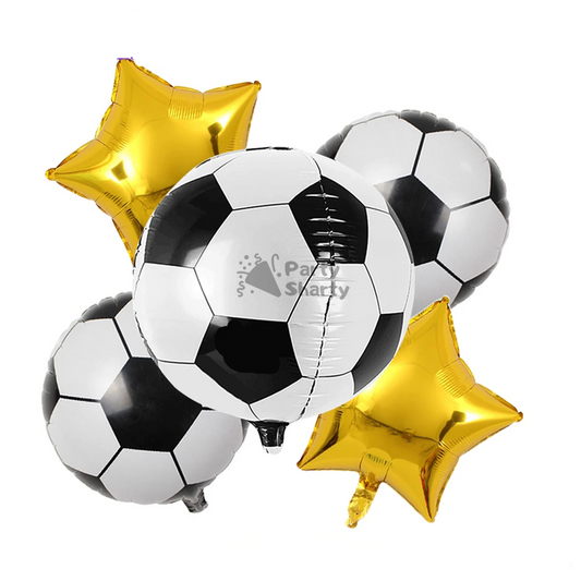 Football Character Foil Balloon Set - 5 Pieces For Football  Theme Party Celebration