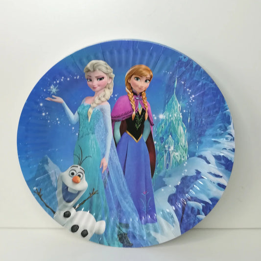 Frozen Ana Olaf Birthday Party Paper Plates For Themed Cake Paper Dessert Party Supplies and Decorations