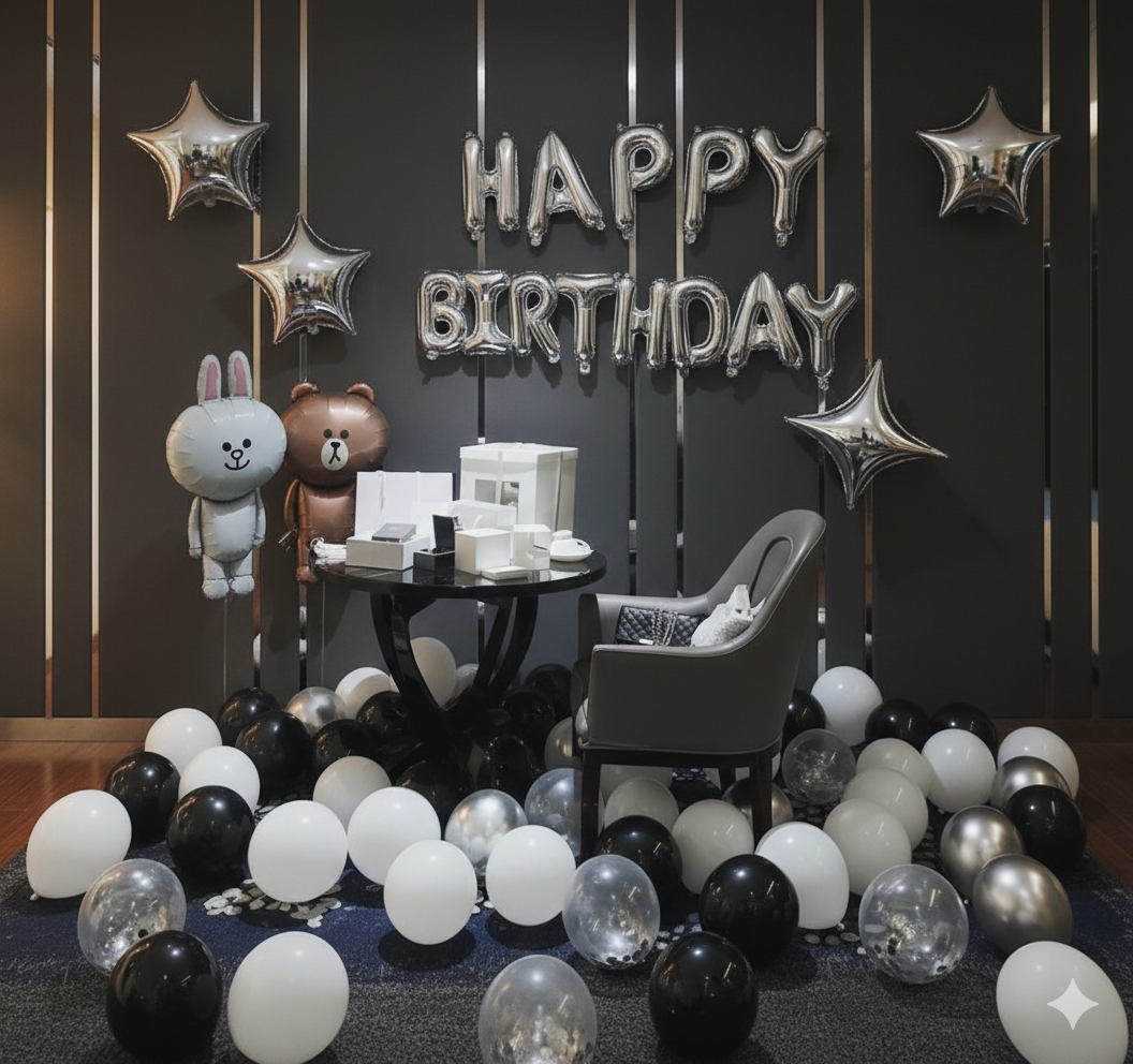 43 Piece Brown Bear Happy Birthday Theme For Party Decoration