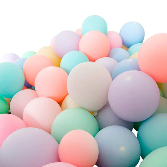 Multi Color  Pastel Macaron  Balloons Birthday Wedding Baby Shower Party Decoration