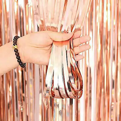 Fringes Foil Curtains Best for Back Drop Wall Decoration for Birthday and Parties Celebration