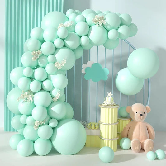 Green Color  Pastel Macaron  Balloons Birthday Wedding Baby Shower Party Decoration