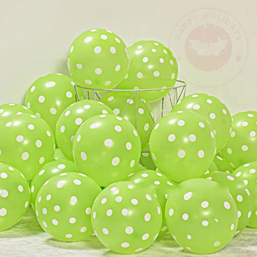 Polka Dots Latex Balloons Pack of 75 For Party Decoration