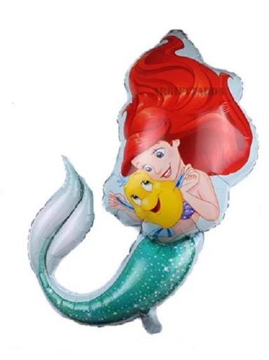 Mermaid Foil Balloon Cartoon Foil Baloon Set of -5 Piece For Birthday Day Party