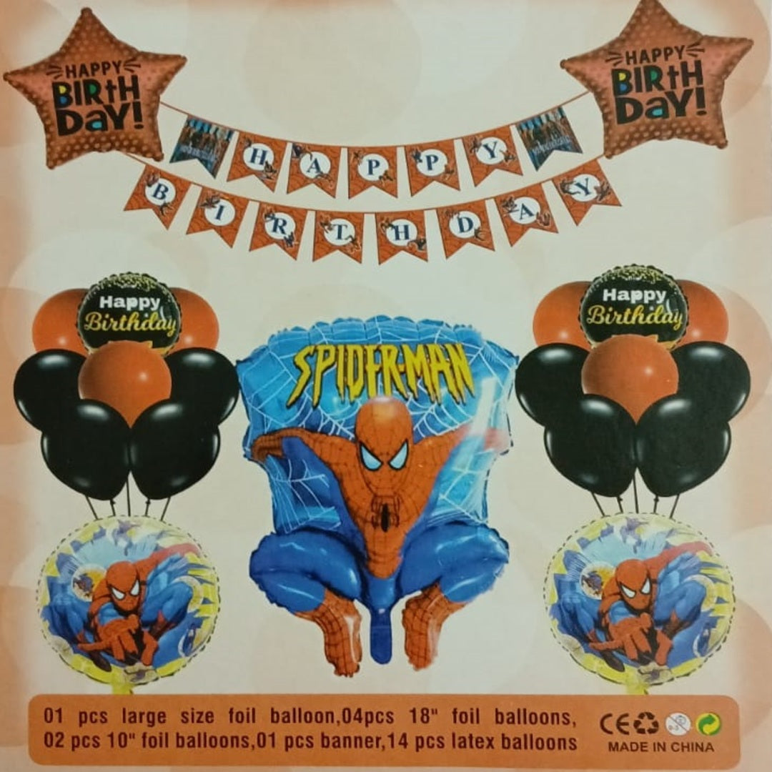 Spider Man Theme Foil Balloon Theme Decoration and Celebration