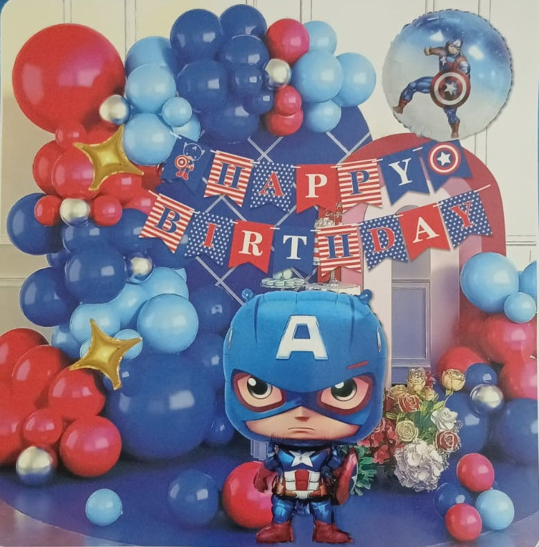 Captan America  Theme Foil Balloon  Theme Decoration and Celebration