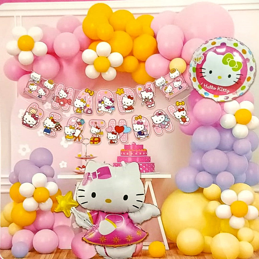 Hello Kitty Theme Foil Balloon  Theme Decoration and Celebration