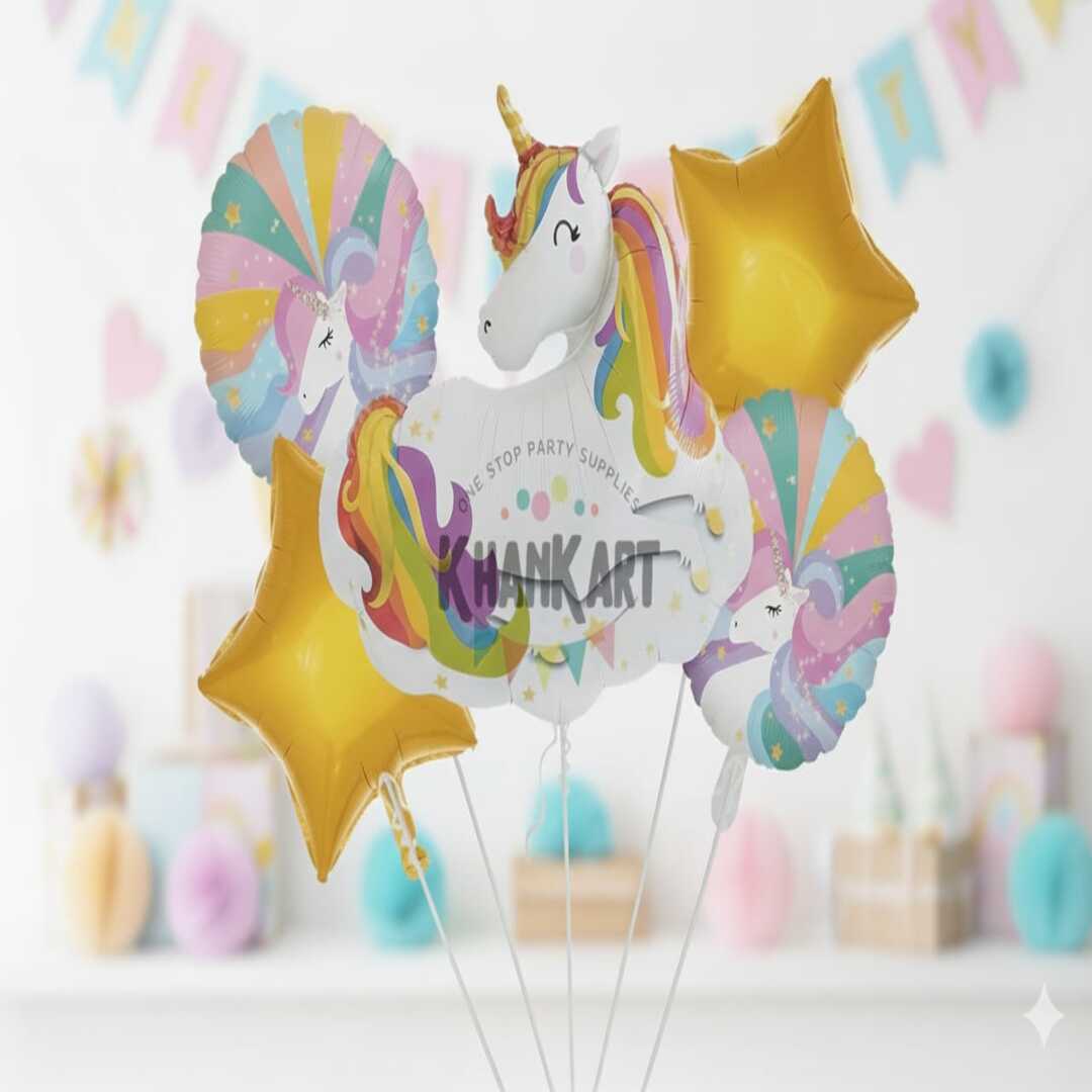 Unicron Theme Foil Balloon Foil Balloon Set of -5 Piece For Birthday Day Party