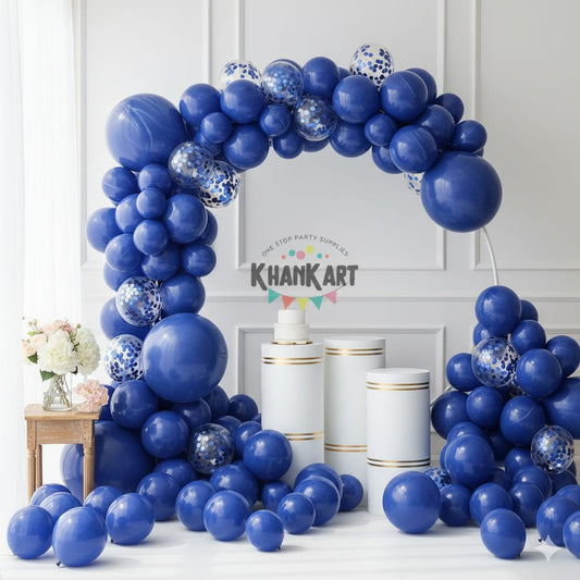 100 pcs Dark Blue Confetti Confetti Balloons Garland Theme Set For Bow Themed Party Decoration & Celebration
