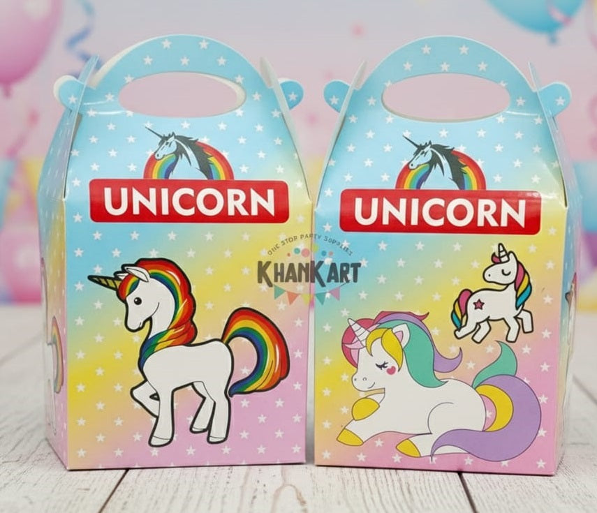 Unicorn Theme Goody Boxes Pack Of 10 For Unicorn Theme Birthday Party and Decoration Rs.399.99