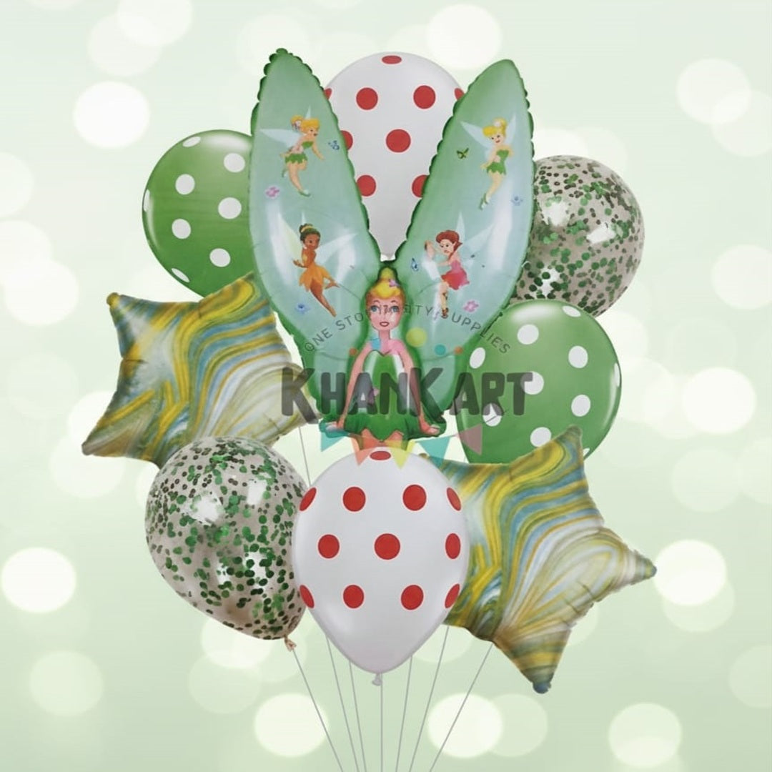 Butterfly Theme Foil Balloon Foil Balloon Set of -9 Piece For Birthday Day Party