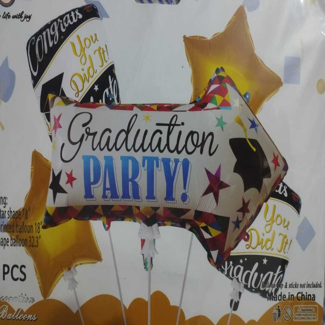 Graduation Party Theme Foil Balloon Foil Balloon Set of -5 Piece For Birthday Day Party