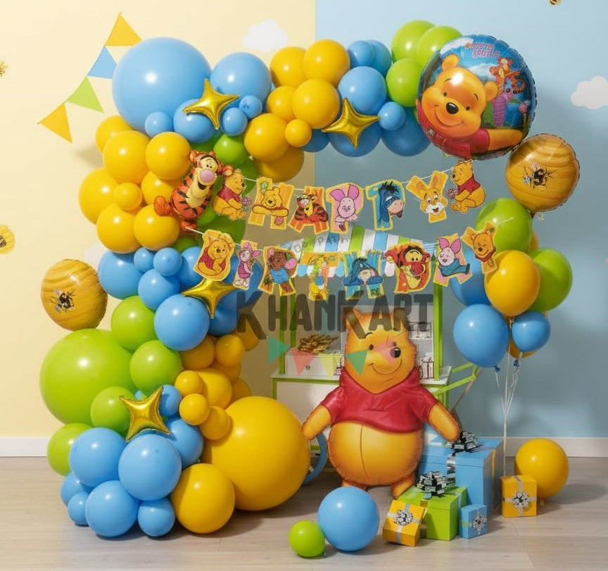 Bear Happy Birthday  Theme Foil Balloon Theme Decoration and Celebration