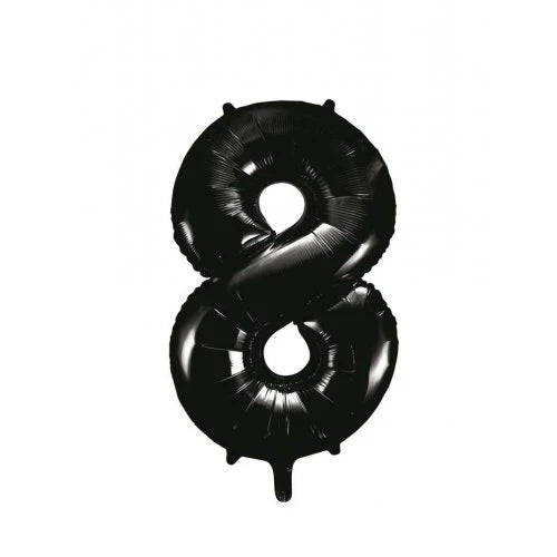 Black Number Foil Balloon for Birthday / Anniversary Party Decoration