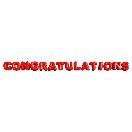 Congratulations Letter Foil Balloon Banner For Graduation Party Decoration and Celebration