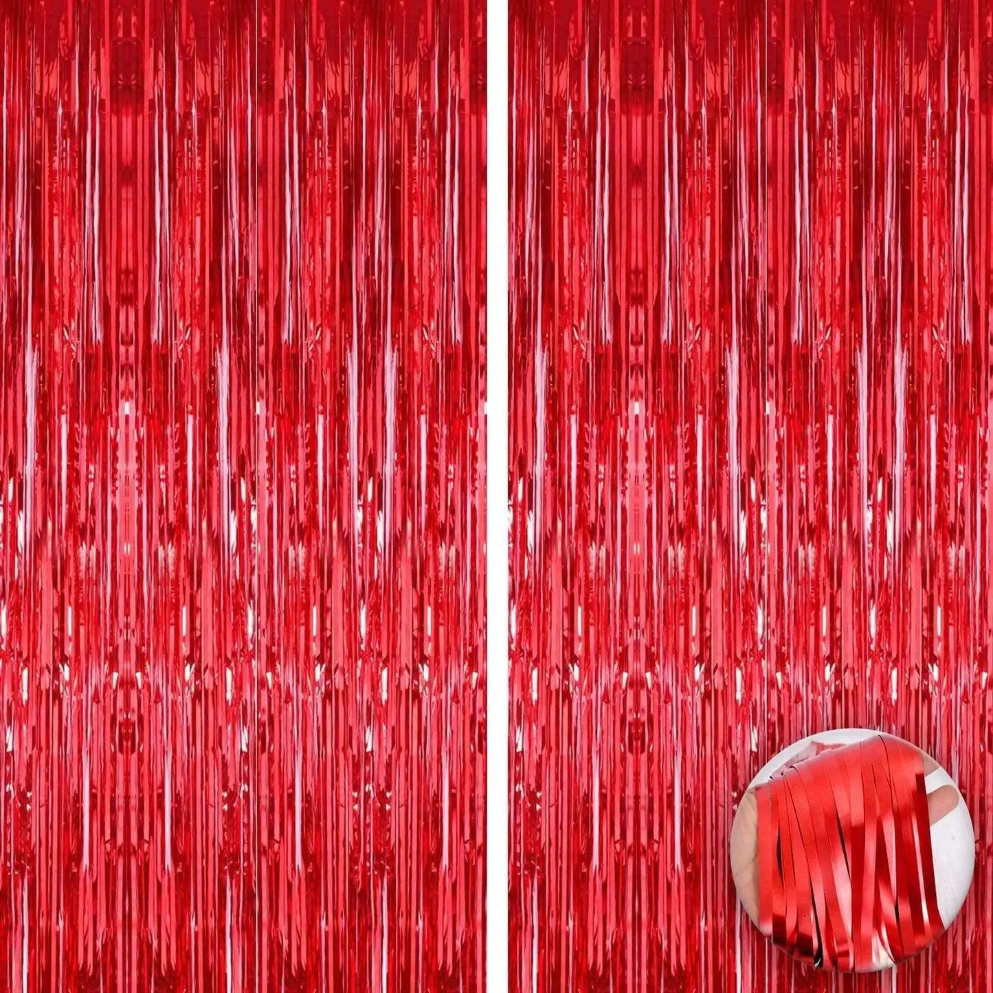 Fringes Foil Curtains Best for Back Drop Wall Decoration for Birthday and Parties Celebration