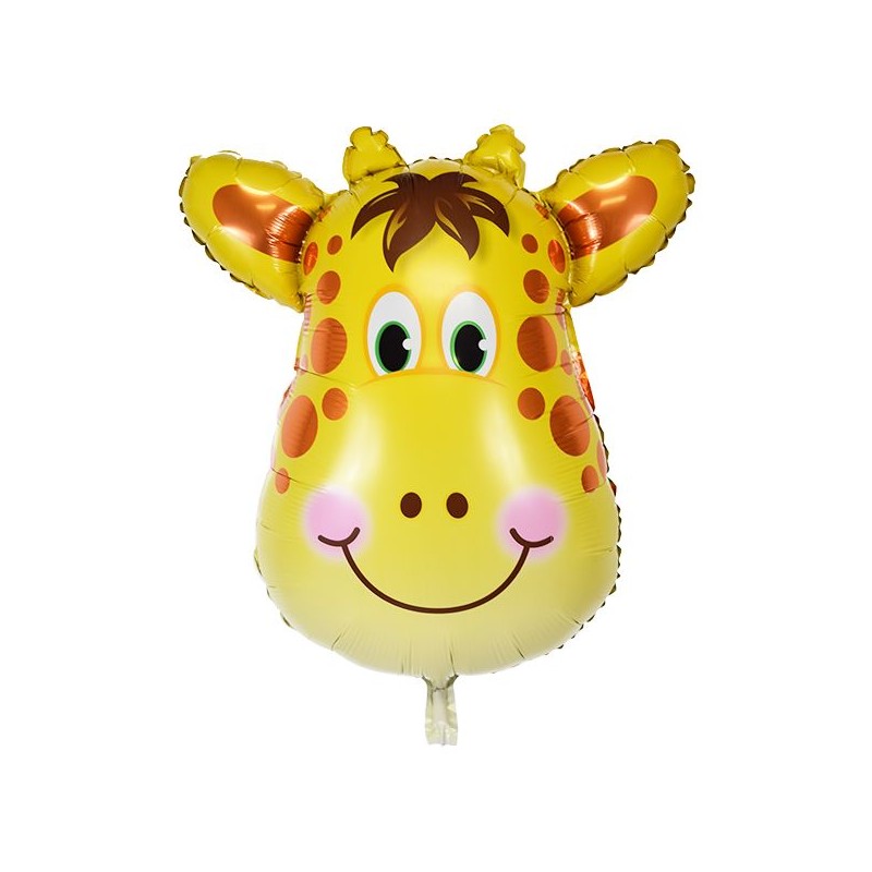 Giraffe Face Theme Foil Balloon Foil Balloon Set of -5 Piece For Birthday Day Party