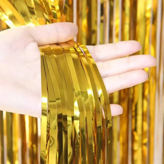 Fringes Foil Curtains Best for Back Drop Wall Decoration for Birthday and Parties Celebration