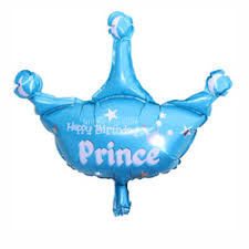 Prince Theme Foil Balloon Foil Balloon Set of -5 Piece For Birthday Day Party