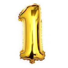 Golden Number ( 0 - 9 ) Foil Balloon For Birthday, Anniversary, Bridal Shower Celebration and Decoration