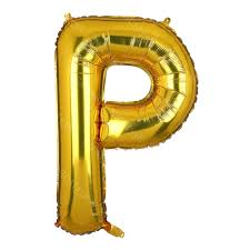 Golden Alphabet Foil Balloon For Birthday, Anniversary, Bridal Shower Celebration and Decoration