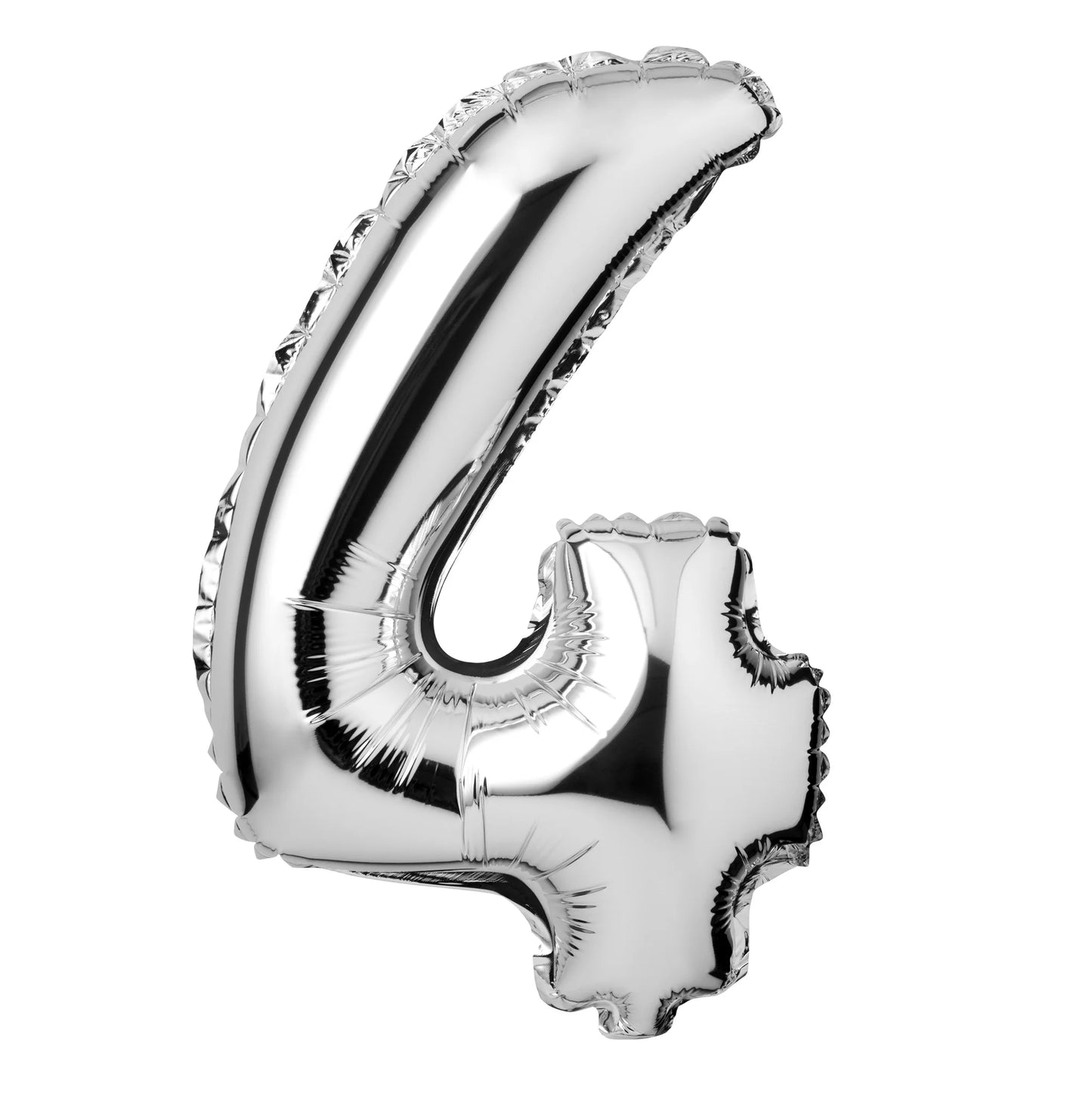 Silver Number ( 0 - 9 ) Foil Balloon For Birthday, Anniversary, Bridal Shower Celebration and Decoration